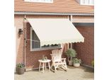 Maison Exclusive - Tenda Da Sole Retrattile Manuale 300 Cm Crema