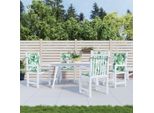 2025 Cuscini Moderni Per Schienale Basso 4 Pz. Tessuto Con Motivo A Foglie - Cuscini Per Mobili Da Giardino,Design 7867329 1Pacco
