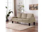 Divano A 3 Posti In Ecopelle Marrone Cappuccino - Classic Sofas Octo8702908 2Parcel