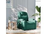 Best MöBel Poltrona Relax In Tessuto Verde Scuro - Cloris New7357891 1Parcel