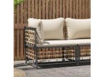 Divano Da Giardino Angolare Di Design Con Cuscini Beige In Poly Rattan - Divani Da Giardino 2025 New7295681 1Parcel
