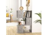 Maison Exclusive - Libreria Divisorio Grigio Cemento 60X24X94 Cm Materiale Ligneo