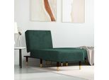 2025 Cloris Chaise Longue Velluto Verde Scuro - Recamieren Sale4146636 1Parcel