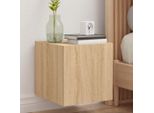 Maison Exclusive - Mobile Tv Con Luci Led Rovere Sonoma 30,5X35X30 Cm