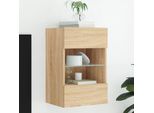 Maison Exclusive - Mobile Tv Con Luci Led In Rovere Sonoma 40X30X60,5 Cm