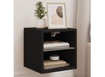 Maison Exclusive - Mobile Tv Con Luci Led Nero 30X28,5X30 Cm