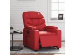 Stabli MöBel Poltrona Relax Elettrica In Pelle Finta Rossa - Poltrona Tv & Relax CC5436016 2Parti