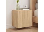 Stabli MöBel Mobili Tv A Parete 2 Pezzi Rovere Sonoma 40,5X30X40 Cm Materiale Legno - Mobili Tv CC6279087 1Pacco