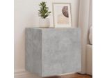 Maison Exclusive - Mobile Tv Con Luci Led 2 Pz. Grigio Cemento 40,5X35X40 Cm