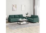 2025 Set Di Divani Moderni A 2 Pezzi Con Cuscini In Velluto Verde Scuro - Divani Classici,Design 1744121 2Parcel