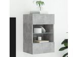 Maison Exclusive - Mobile Tv Con Luci Led Grigio Cemento 40X30X60,5 Cm