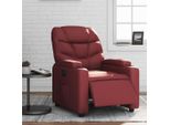 Best MöBel Poltrona Relax Elettrica Vino Rosso Pelle Finta - Tv & Relax Poltrona CL7325751 2Parti