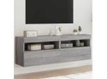 Maison Exclusive - Mobile Tv Con Luci Led 2 Pz. Grigio Sonoma 60X30X40 Cm