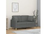 Stabli MöBel Divano A 2 Posti Con Cuscini Decorativi In Tessuto Grigio Scuro 120 Cm - Divani Classic CC6000498 2Parti