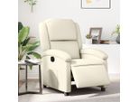 Best MöBel Poltrona Relax Elettrica In Pelle Finta Crema - Tv & Relax Poltrona CL3244429 2Parti