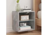 Maison Exclusive - Comodino Da Parete Con Luci Led Grigio Cemento