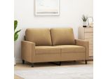 Divano Durevole A 2 Posti In Velluto Marrone 120 Cm - Classic Sofas Octo8953761 1Parcel