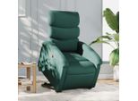 Stabli MöBel Poltrona Relax Con Ausilio Per L'alzata In Tessuto Verde Scuro - Poltrona Tv & Relax CC3726206 2Parti