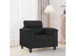 Poltrona Stabli Mobili Nero 60 Cm Pelle Finta - Divani Classici CC9919417 1Pz