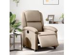 2025 Poltrona Reclinabile Moderna Elettrica Cappuccino-Marrone Pelle Finta - Poltrona Tv E Reclinabile,Design 1221062 2Parcel