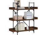 Libreria Design 3 Ripiani Look Rovere Marrone 100X33X108,5 Cm - Librerie 2025 Nuovo5309152 1Pacco