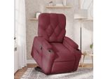 Poltrona Reclinabile Di Design Con Ausilio Per L'appoggio, Tessuto Rosso Vino - Tv & Reclinabili 2025 New9672562 2Parcel