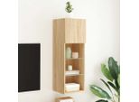 Maison Exclusive - Mobile Tv Con Luci Led In Rovere Sonoma 30,5X30X90 Cm