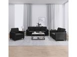 Design New Set Divano 3 Pezzi Con Cuscini In Velluto Nero - Divani Classici Arredo2025 CHY1948393 5Parcel