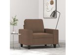 Bei Cloris Poltrona Marrone 60 Cm Tessuto - Divani Classici Nuovo6670014 1Pacco