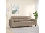 Best MöBel Divano 3 Posti Taupe 180 Cm Tessuto Microfibra - Classic Sofas CL6754625 1Parcel
