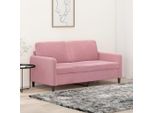 Divano Design A 2 Posti In Velluto Rosa 140 Cm - Divani Classici 2025 New5218231 1Parcel