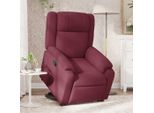 Poltrona Reclinabile Di Design Con Ausilio Per L'appoggio, Tessuto Rosso Vino - Tv & Reclinabili 2025 Nuovo9339674 2Pacchi