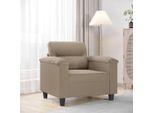 Poltrona Design Taupe 60 Cm In Tessuto Microfibra - Classic Sofas 2025 New9254998 1Parcel