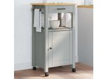 Design New Carrello Da Cucina Monza 48X40X90 Cm Pino Massiccio - Carrello Portavivande Mobili2025 CHY5303070 1Pacco