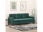 Bei Cloris Divano A 3 Posti In Velluto Verde Scuro 180 Cm - Divani Classici Nuovo7749344 1Pacco
