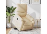 Poltrona Reclinabile Di Design Con Ausilio Per L'installazione In Tessuto Crema - Tv & Reclinabili 2025 Nuovo9455696 2Pacchi
