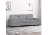 Pratico Divano A 3 Posti Grigio Chiaro 180 Cm In Tessuto - Divani Classici ,Mobili Di Design 3197428 1Pacco