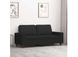 Stabli MöBel Divano A 2 Posti Nero 140 Cm In Tessuto - Divani Classici CC4831222 1Pacco