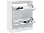 Best MöBel Scarpiera Bianca 80X34X96,5 Cm In Legno - Portascarpe Cloris New1560825 1Pacco