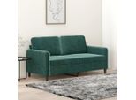 Divano A 2 Posti Stabli Verde Scuro 140 Cm In Velluto - Divani Classici CC3282248 1Pacco