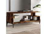 Mobile Tv In Stile Elegante In Rovere Fumé 102X40X41 Cm Materiale A Base Di Legno E Acciaio - Mobili Tv Hommie3304906 1Pacco