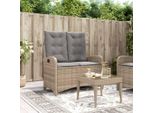Panca Da Giardino Regolabile Con Cuscino Beige Poly Rattan - Panche Da Giardino Octo3193758 1Parcel