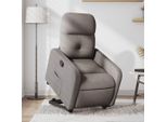 Best MöBel Poltrona Relax Con Supporto In Piedi Tessuto Taupe - Tv & Relax Poltrona CL5041177 2Pz