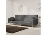 Durevole Divano Letto A 2 Posti Con 2 Cuscini Tessuto Grigio Chiaro - Classic Sofas Octo6217233 1Pacco