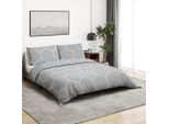 Set Di Biancheria Da Letto In Stile Elegante Grigio 240X220 Cm In Cotone - Biancheria Da Letto Hommie9412218 1Pacco