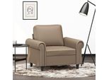 Best MöBel Poltrona Cappuccino-Marrone 60 Cm Pelle Finta - Divani Classici CL7225661 1Pacco