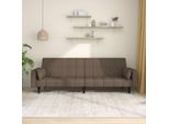 Divano Letto Di Design A 2 Posti Con 2 Cuscini In Tessuto Taupe - Classic Sofas 2025 New5293628 1Parcel