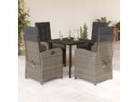 Bei Cloris Set Di Mobili Da Giardino Set Di Mobili Da Balcone Set Da Pranzo Da Giardino 5 Pezzi Con Cuscini Grey Poly Rattan - Set Di Mobili Da Giardino New4604087 3Parcel