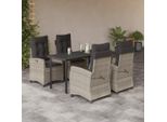 2025 Cloris Set Di Mobili Da Giardino Set Di Mobili Da Balcone Set Da Pranzo Da Giardino 5 Pezzi Con Cuscini Grigio Chiaro Poly Rattan - Set Di Mobili Da Giardino Vendita1879391 3Parcel
