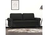 2025 Divano Moderno A 2 Posti In Velluto Nero 140 Cm - Divani Classici,Design 1383219 1Parcel